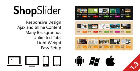 Responsive Shop Slider For Commercial Sites